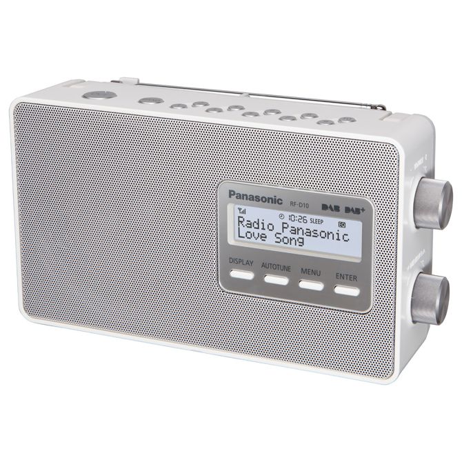 Prenosni DAB radio Panasonic RF-D10EG, 2 W, srebrne barve 2