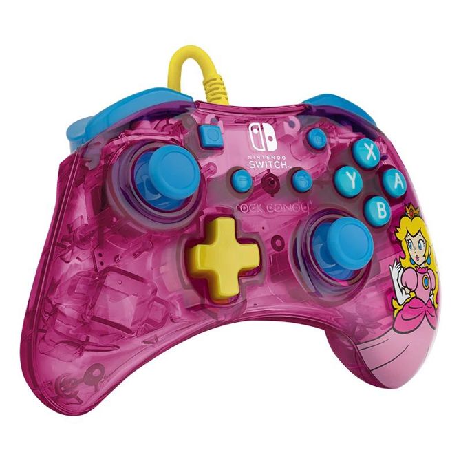 PDP NINTENDO SWITCH WIRED CONTROLLER ROCK CANDY MINI - PEACH 2