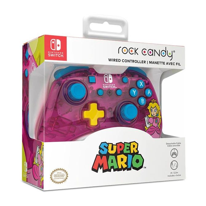 PDP NINTENDO SWITCH WIRED CONTROLLER ROCK CANDY MINI - PEACH 4