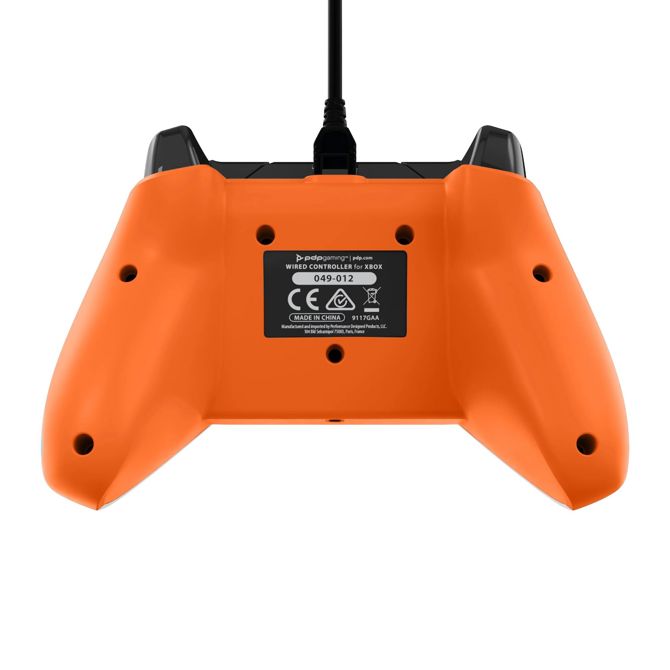 PDP XBOX WIRED CONTROLLER CARBON - ATOMIC (ORANGE) 4