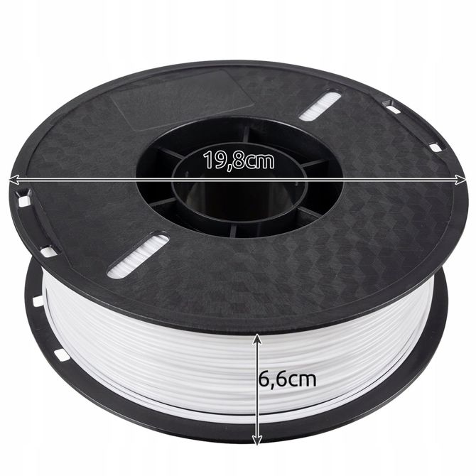 PLA filament 1kg polnilo za 3D tiskalnik bel 1,75mm 3