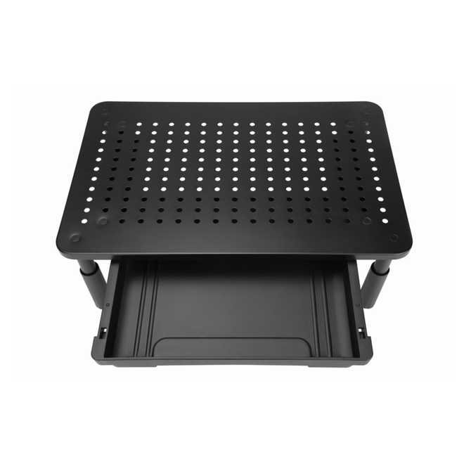 Podstavek za monitor Gembird MS-TABLE-D-01, nastavljiv, 37×23,5 cm, jeklen, črne barve 5
