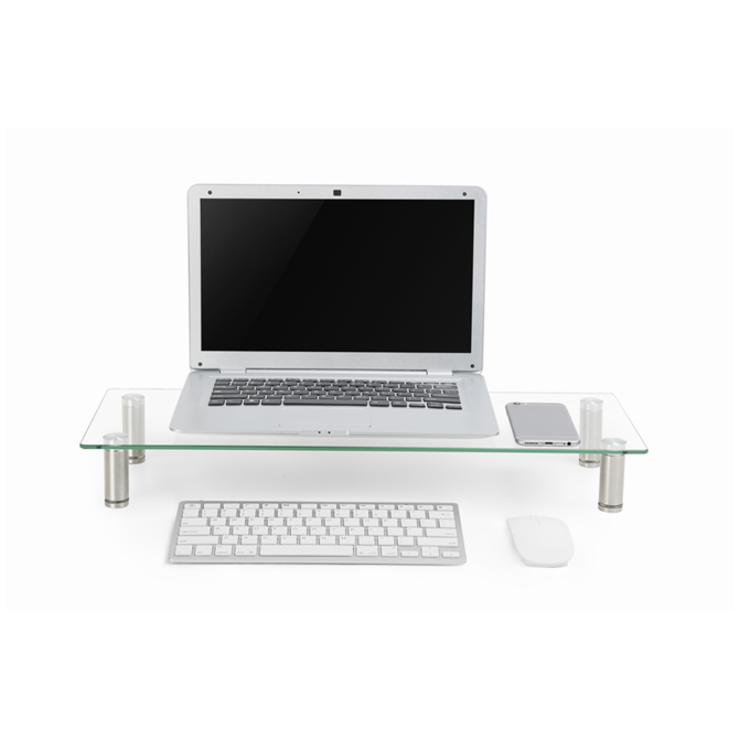 Podstavek za monitor Gembird MS-TABLE-GM-01, 58 cm širina, kaljeno steklo, nastavljiva višina, nosilnost 20 kg 6