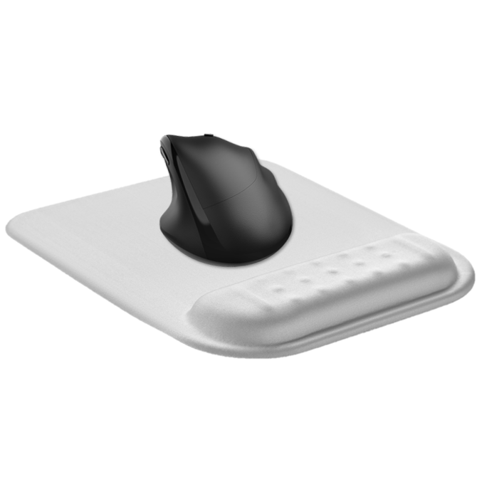 Powerton WPEPE2-B Ergoline Dark Edition ergonomska podloga za miško in zapestje  125x65x20mm črna, spominska pena 4