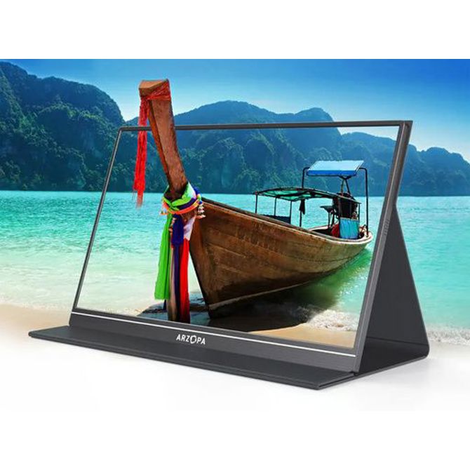 Prenosni monitor 15.6'' (40 cm) FullHD IPS 60Hz, mHDMI, USB-C, zvočniki, ARZOPA S1 TABLE 3
