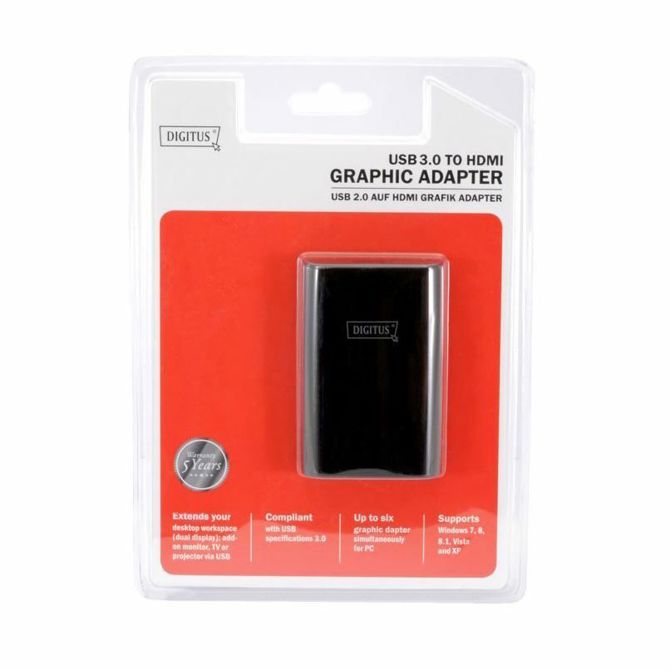 Pretvornik USB 3.0 - HDMI Digitus 4