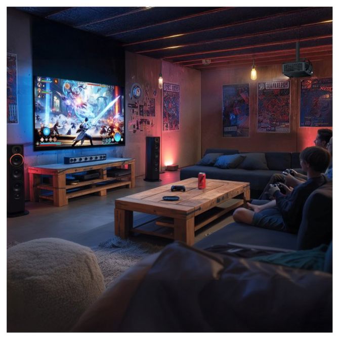 Projektor Optoma UHZ58LV črn, 4K Ultra HD, dvojni laser, 3000 ANSI lumnov, HDR10+ 2