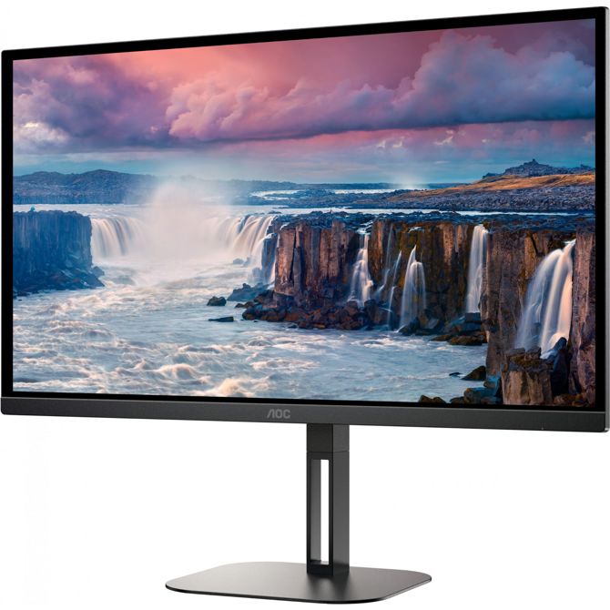 Monitor AOC Value-line Q27V5N/BK 68,6 cm (27), 2560x1440 (QHD), VA, 300 cd/m2, 16:9 QHD VA 1ms 75Hz HDMI DP zvočnik črn 2