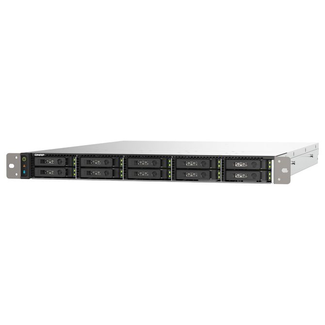 NAS sistem Qnap TS-H1090FU-7232P-64G, 10x U.2 NVMe, AMD EPYC 7302P 16 jeder, 64GB DDR4 ECC, rack 1U, QuTS hero (ZFS) 5