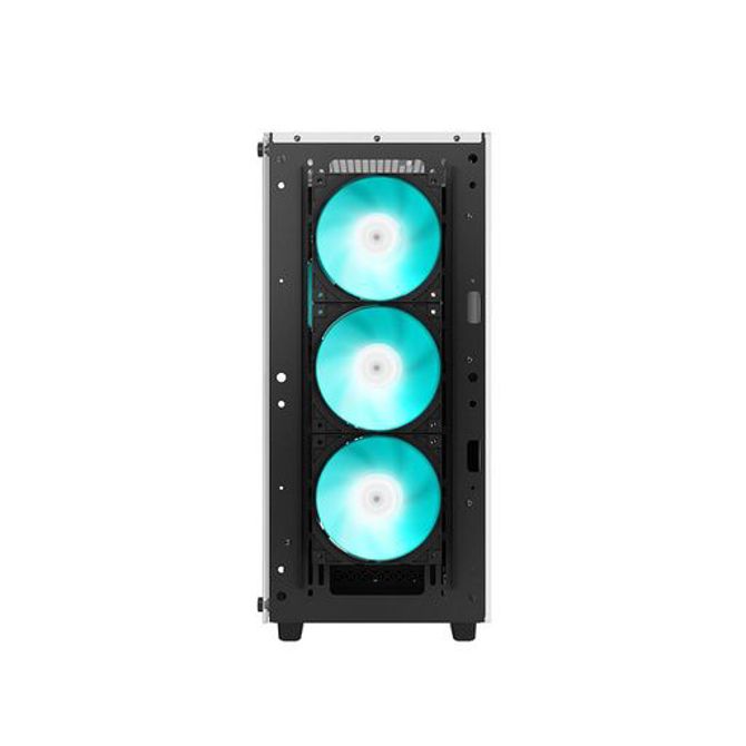 Računalniško ohišje DeepCool CC560 WH V2, ATX, LED, kaljeno steklo, belo 4