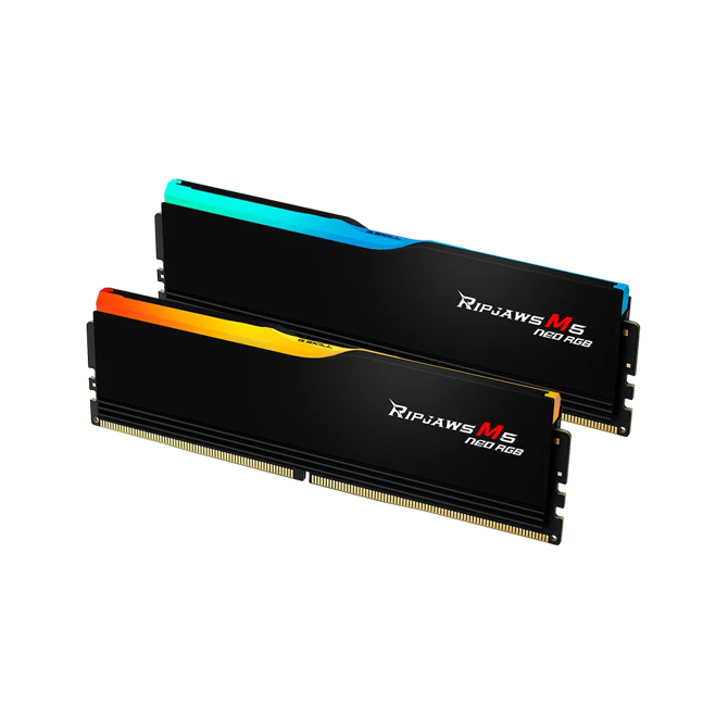 RAM G.Skill DIMM 64 GB DDR5-6000 (2x 32 GB) dvojni komplet (črna, F5-6000J2836G32GX2-RM5NRK, Ripjaws M5 Neo, AMD EXPO) 2