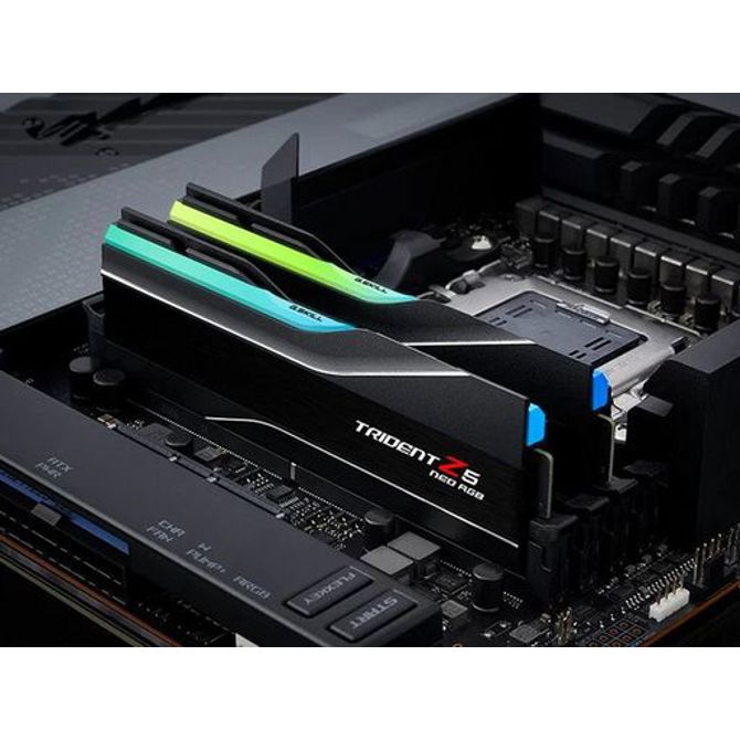 RAM DDR5 32GB Kit (2x16GB) PC5-48000 6000MT/s CL32 1.35V, G.SKILL Trident Z5 Neo RGB AMD EXPO, Intel XMP 4