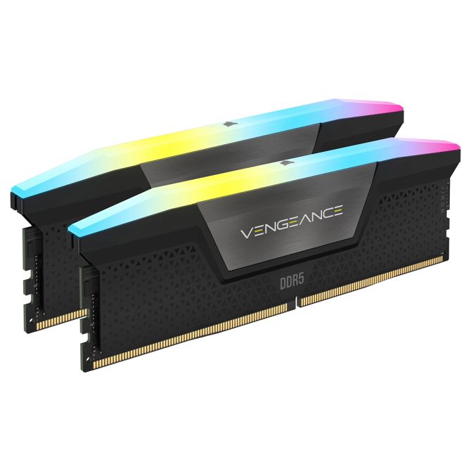 RAM za računalnike Corsair Vengeance RGB 16 GB (2x8 GB) DDR5-5200, DIMM, INTEL XMP 3.0, RGB osvetlitev 2