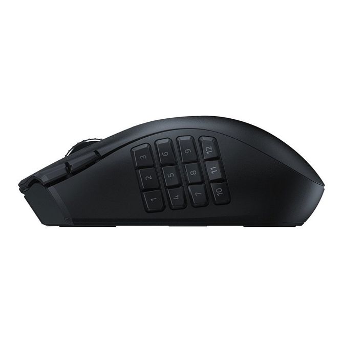 Miška Razer Naga V2 HyperSpeed brezžična, 30000 DPI, 19 programabilnih tipk, optični senzor, črna 4