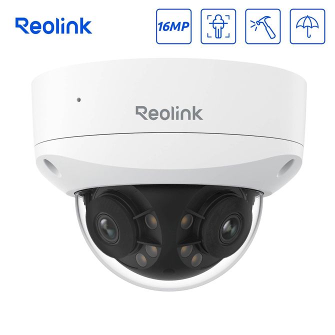 Reolink IP Kamera Duo serija P757 POE, 16MP, 180° stopinj, IK10 Odporna, Sled gibanja PCDUOB8K02 2