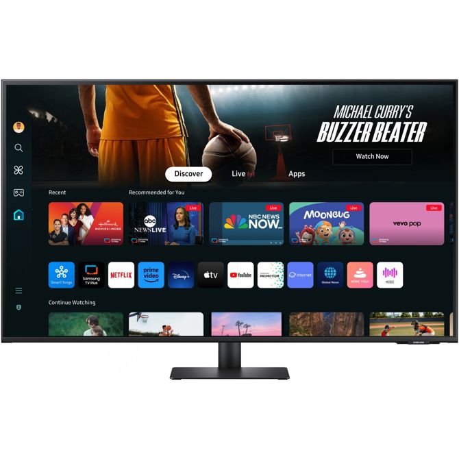Monitor Samsung S43DM702UU M70D 109,2 cm (43), 3840 x 2160 (QHD), VA, 300 cd/m2, 16:9, 60Hz, 20W, USB_C 65W, HDMI 6