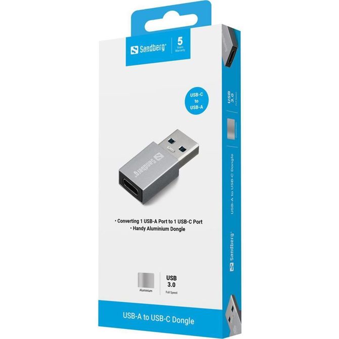 Sandberg Adapter USB-A - USB-C F-M 3