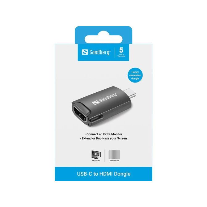 Sandberg USB-C na HDMI adapter 2