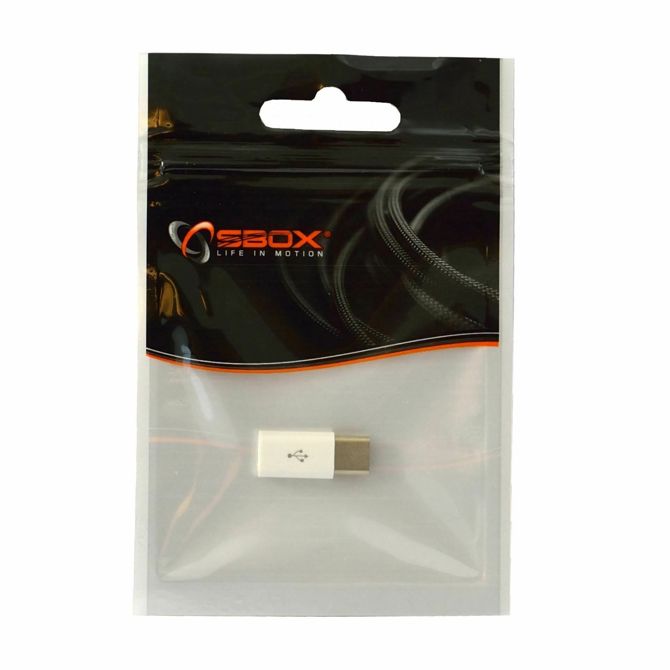 SBOX adapter USB mikro-B Ž-USB 3.1 TipC bel 2