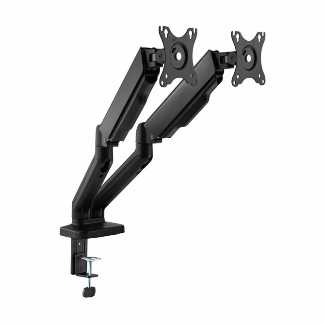 Namizni nosilec SBox za 2x monitor LCD-S024-2 črn 2