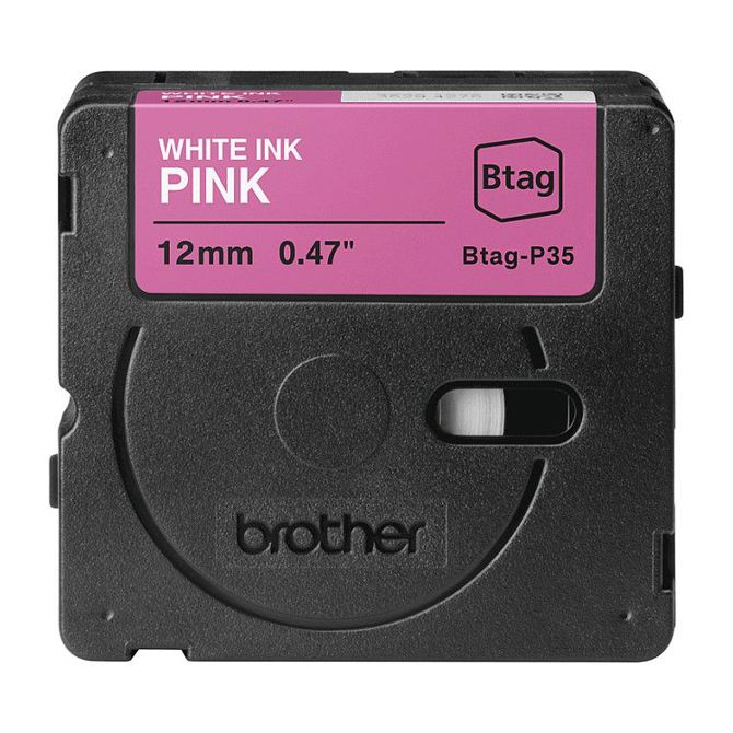 Brother etiketni trak 12 mm x 4 m bel/roza BTAG-P35 5