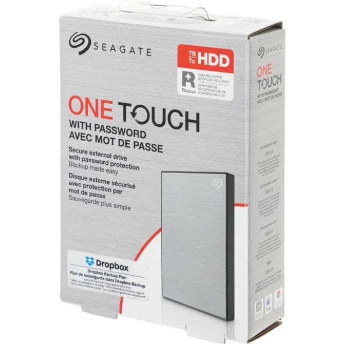 Zunanji trdi disk SEAGATE 2TB ONE TOUCH  6,35cm (2,5), srebrn - STKY2000401 6