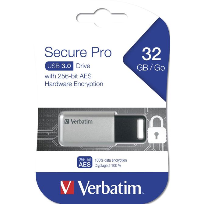 STICK 32GB USB 3.2 Verbatim Secure Data Pro 3