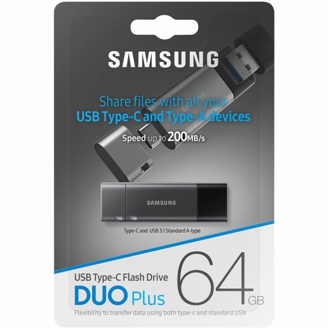 STICK 64GB USB 3.1 Samsung Duo Plus Type-A/Type-C grey 5