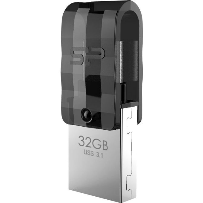 USB ključek 32GB Silicon Power Type-C C31 črne barve 2