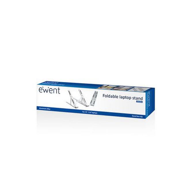 Stojalo za prenosnik, 10-15.6'', aluminij, Ewent EW1266 5
