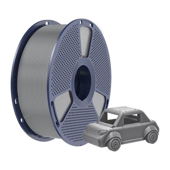 Filament za 3D tiskanje Sunlu PETG Gr siva, visoka vzdržljivost, odlična medplastna adhezija, odpornost na udarce, za notranjo in zunanjo uporabo 2