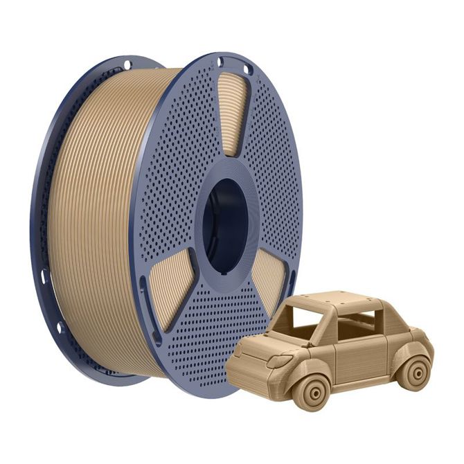 Filament za 3D tiskanje Sunlu PETG hrast visoka vzdržljivost, odlična medplastna adhezija, odpornost na udarce, primeren za notranjo in zunanjo uporabo, naravna hrastova barva 2