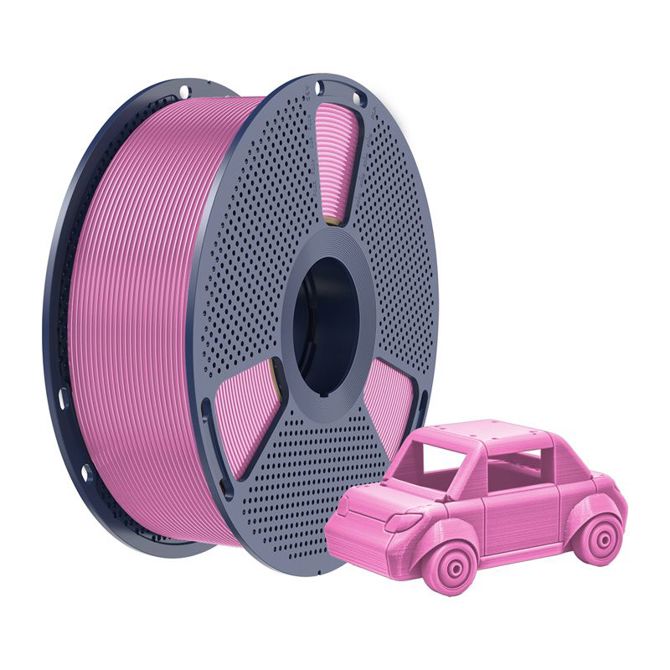 Filament za 3D tiskanje Sunlu PETG P roza, visoka vzdržljivost, odlična medplastna adhezija, odpornost na udarce, primeren za notranjo in zunanjo uporabo 2
