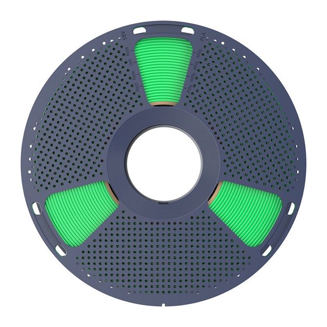 Filament za 3D tiskanje Sunlu PLA+ 2.0G, zelen, 1,75 mm, hitrost tiskanja do 300 mm/s, visoka natančnost, povečana vzdržljivost 3