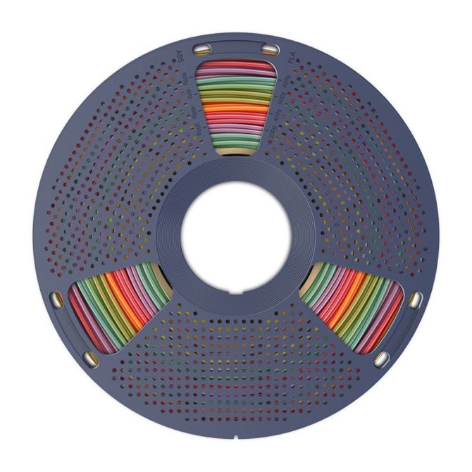 3D filament Sunlu PLA R 01, 1,75 mm, 1 kg, PLA Rainbow, mavrične večbarvne izvedbe 4