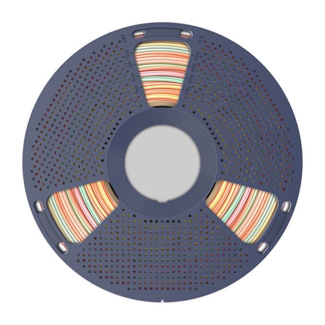 Filament za 3D tiskanje Sunlu PLA+ Svila R 05, mavrična barva, sijajen zaključek, premer 1,75 mm, brez mehurčkov 4