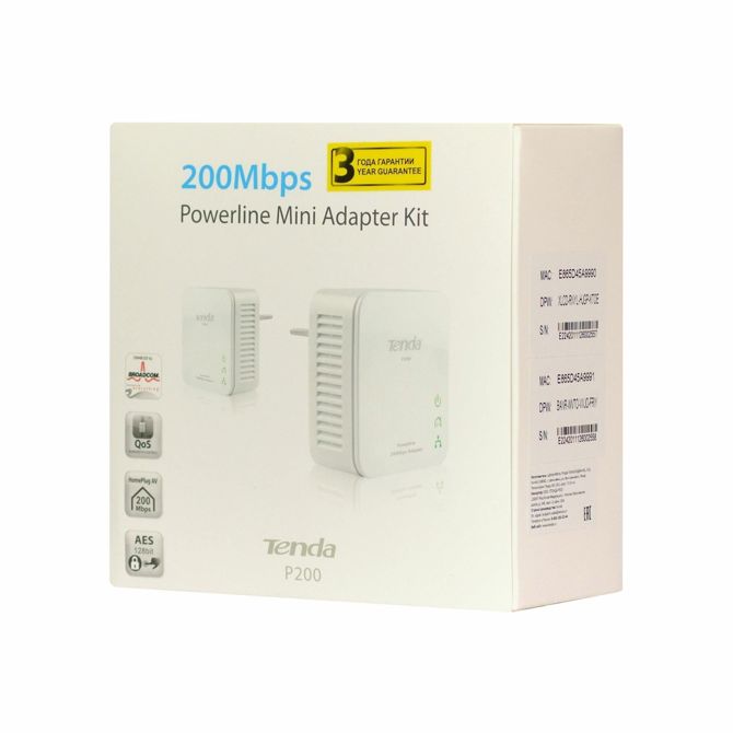 Tenda elektro LAN 200Mbps mini set P200 KIT 4