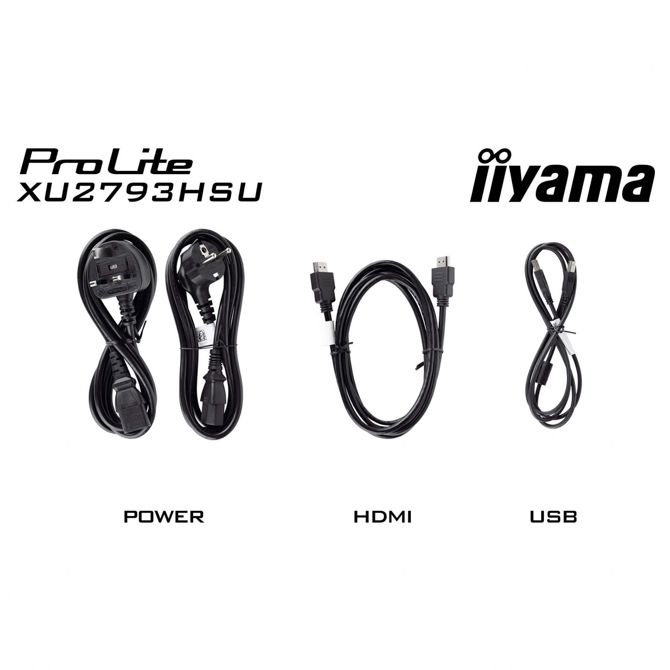 Monitor Iiyama ProLite XU2793HSU TFT, 68,6 cm (27), 1080 x 1920, FHD, 16:9, IPS, 300 cd/m2, 1 ms, črna 4