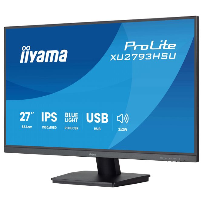 Monitor Iiyama ProLite XU2793HSU TFT, 68,6 cm (27), 1080 x 1920, FHD, 16:9, IPS, 300 cd/m2, 1 ms, črna 6