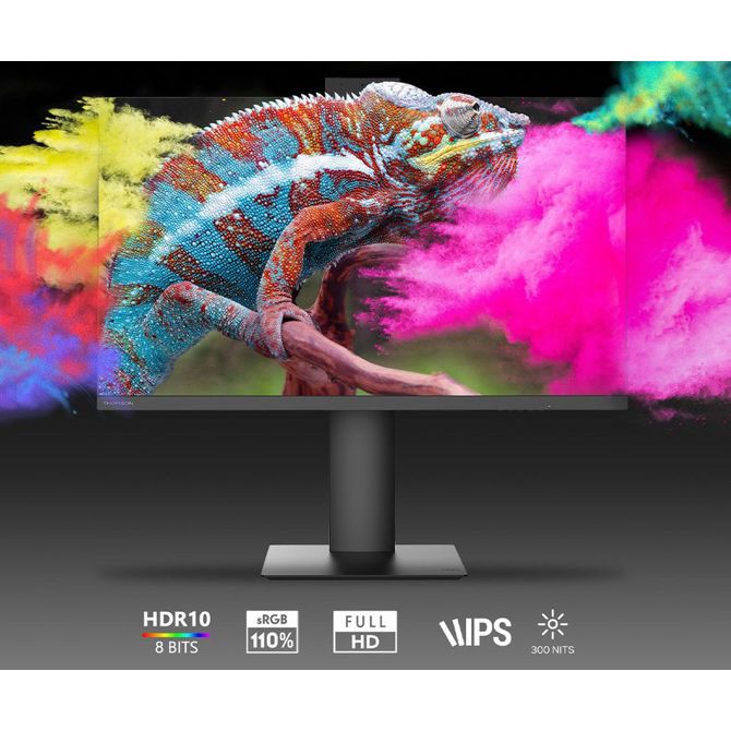 Monitor THOMSON M27FB7C14V , 69cm (27), Full HD, 100Hz, IPS, 5ms, 300nit, 110% sRGB, HDR10, HDMI, USB-C, AV-in, višina, vrtenje, nagibanje, AdaptiveSync, Anti Glare, Low Blue Light, VRR 3
