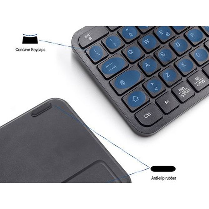 Tipkovnica Ewent Multi-connect Wireless, Bluetooth, USB, SLO 6