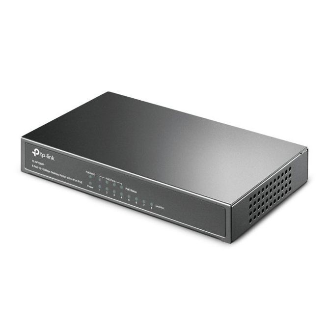 Mrežno stikalo TP-Link, 8-portno, 10/100 MB/s, s 4 porti PoE 3