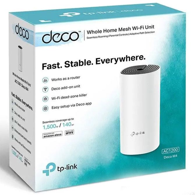 Brezžični usmerjevalnik - router/ dostopna točka TP-LINK AC1200 Deco M4 (1-pack) Mesh Dual Band Gigabit 3