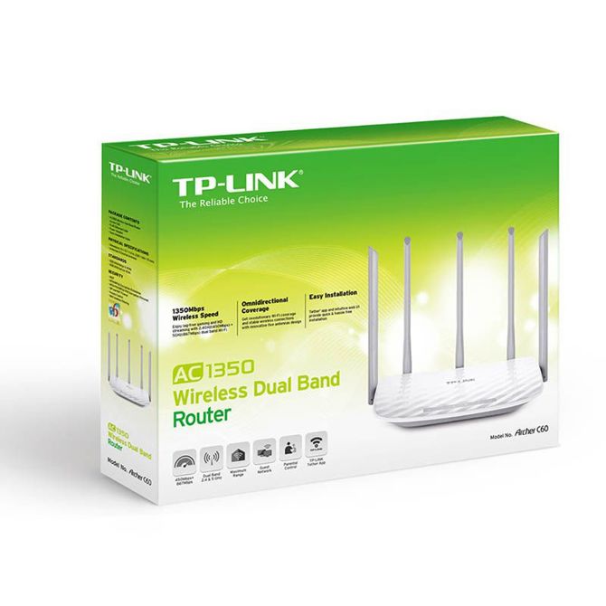 TP-LINK Archer C60 AC1350 Dual Band brezžični usmerjevalnik-router 3