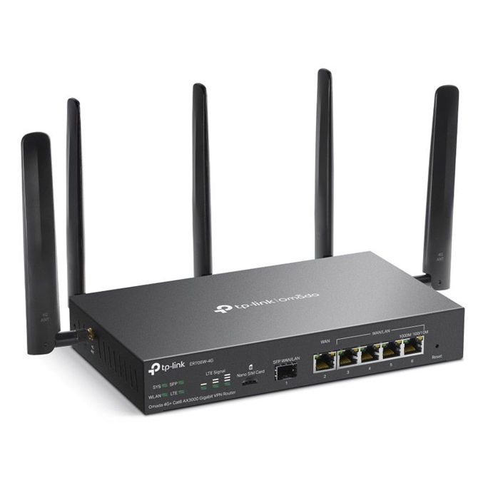 TP-LINK Omada ER706W-4G AX3000 Gigabit VPN usmerjevalnik router 3
