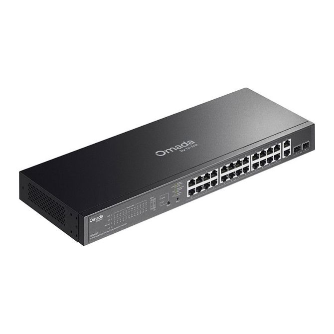 Stikalo  TP-Link Omada ES228GP 28-portno gigabitno, 24× PoE+, L2 upravljano, QoS, VLAN 4