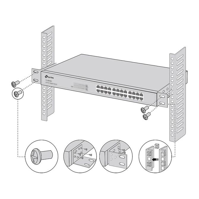 Komplet nosilcev za montažo v rack TP-Link Omada 9821235551 3