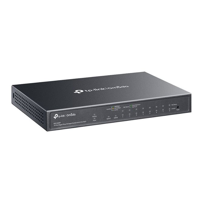 Stikalo TP-Link Omada stikalo 8x GE ES210GMP 8-port PoE+ 3
