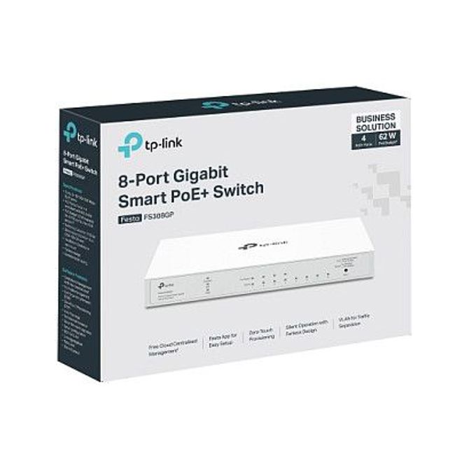 Pametno stikalo TP-Link Festa FS308GP 8-port Gigabit PoE 6
