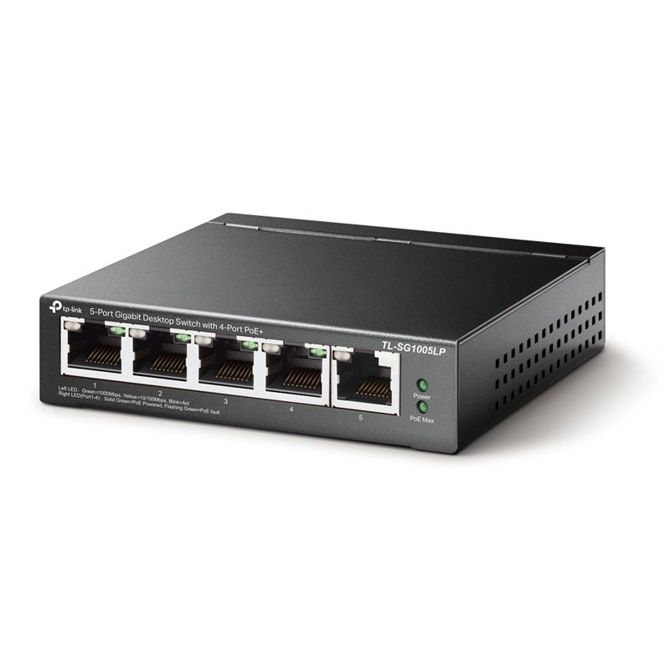 Mrežno stikalo TP-LINK TL-SG1005LP 5-Port Gigabit 4xPoE+ 40W-switch 2